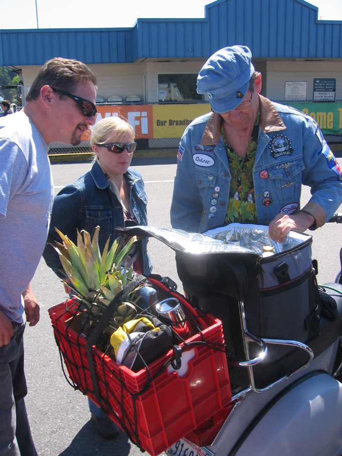 Multi-bag Scooter Dad is every man at the grocery store 